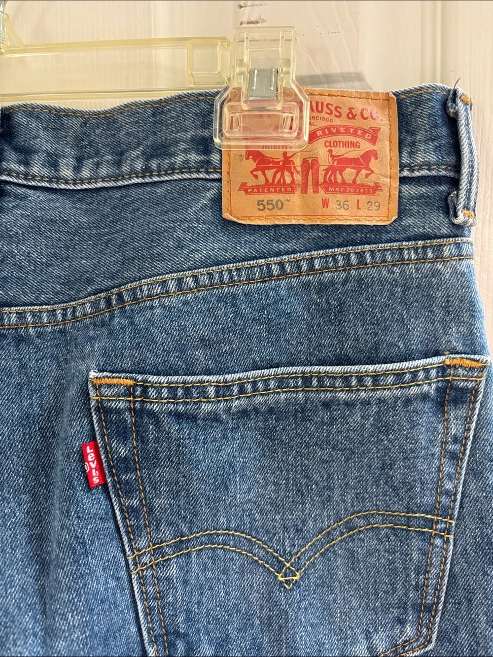 Levi's 550 Medium Blue Relaxed Fit Men's Jeans
